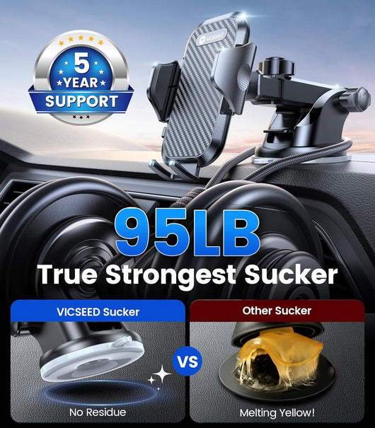 Soporte Universal VICSEED para Coche: ¡Tu Teléfono Seguro y a la Vista en Cada Viaje! - Tekeno