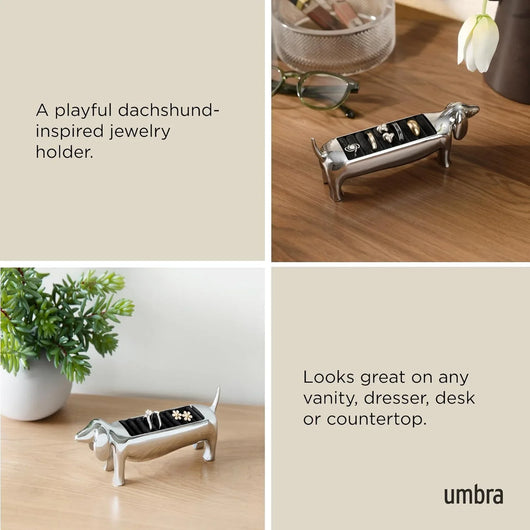 Soporte para Anillos Umbra con Forma de Perro Salchicha: Encanto y Funcionalidad - Tekeno