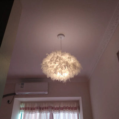 Lámpara de Techo Moderna Plumas para Sala y Dormitorio - Image 30
