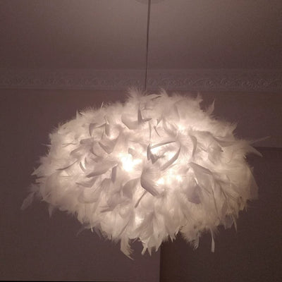 Lámpara de Techo Moderna Plumas para Sala y Dormitorio - Image 10