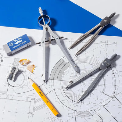 Juego de 15 Piezas de Geometría Mr. Pen: Herramientas Esenciales para Precisión - Tekeno