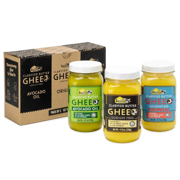 Tripack de Ghee Karavansay – Original + Aguacate + Coco - Tekeno