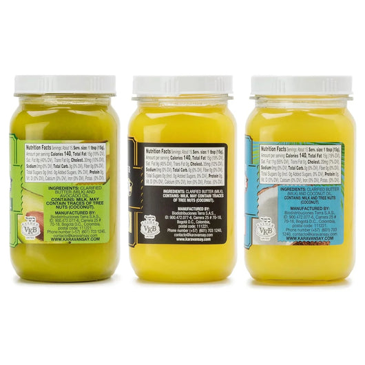 Tripack de Ghee Karavansay – Original + Aguacate + Coco - Tekeno