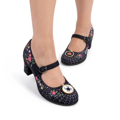 Widow's Bloom Women's Mary Jane Mid Heels
