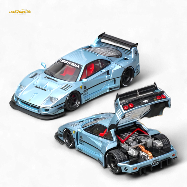 Star Model Ferrari F40 LB-Works WideBody Ice Blue 1:64