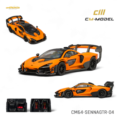 CM Model McLaren Senna GTR Papaya Orange 1:64