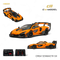 CM Model McLaren Senna GTR Papaya Orange 1:64