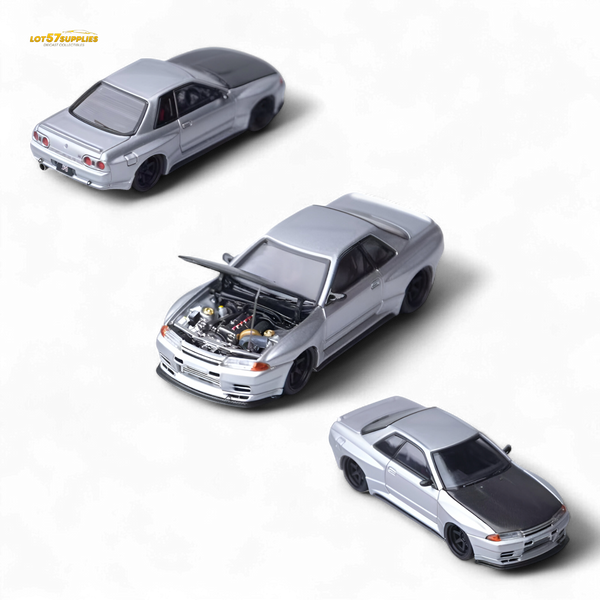 Focal Horizon Skyline GT-R R32 Silver Garage Active 1:64