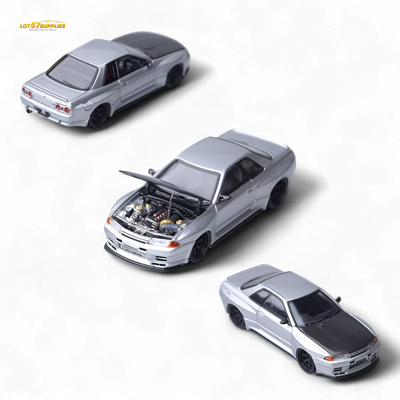 Focal Horizon Skyline GT-R R32 Silver Garage Active 1:64