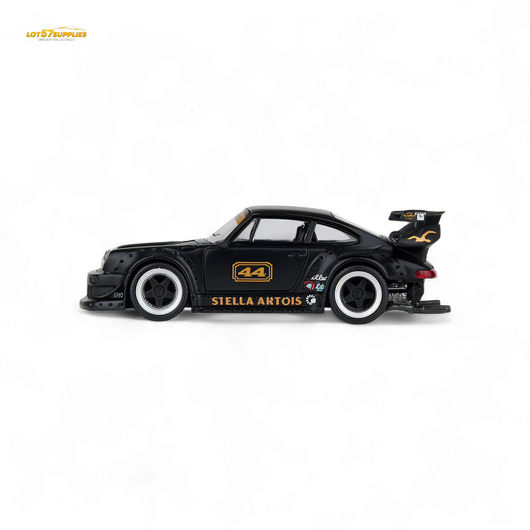 Modelo Modelo Porsche RWB 993 Stella Artois #44 Preto Fosco 1:64