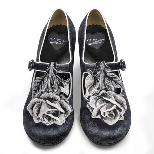 Chocolaticas® Mid Heels Black Tudor Women's Mary Jane Pump - Tekeno