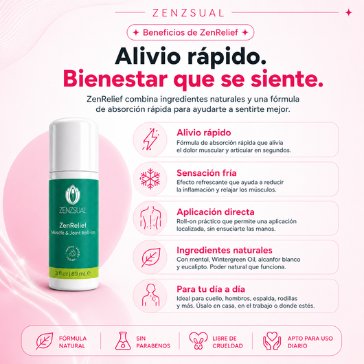 ZENRELIEF Roll-on Muscle and Joint Pain Relief