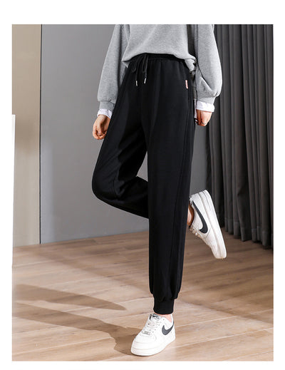 Pantalones Deportivos Sueltos Negros para Primavera y Otoño - Image 11
