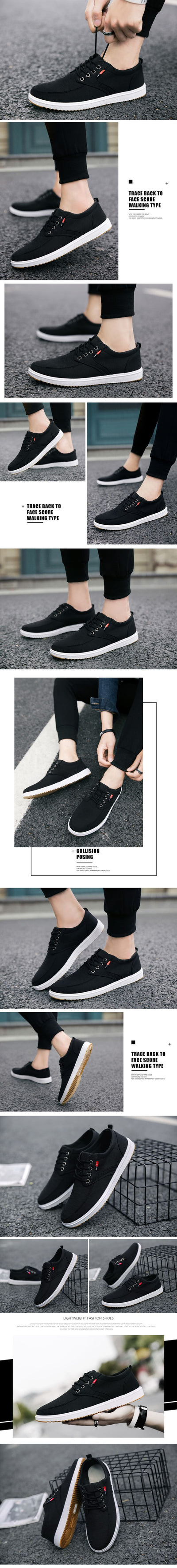 Zapatos de Lona con Cordones para Hombre - Cómodos y Transpirables - Image 10