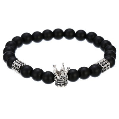Pulsera Hexagonal para Hombre con Circonitas Incrustadas y Diseño de Corona - Image 14