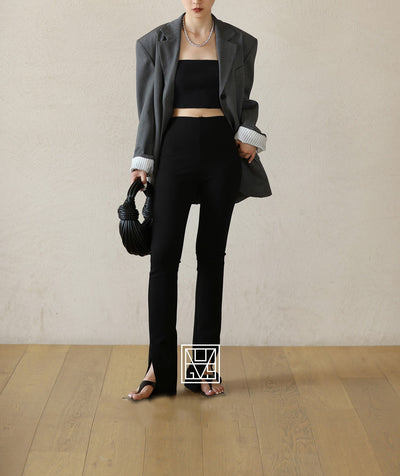 Pantalones Bootcut con Abertura Lateral - Tela Suave y Delicada - Image 30
