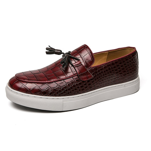 Tenis Casuales Británicos con Borlas para Hombre Talla Grande - Image 6