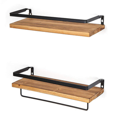Repisa Flotante de Madera Suspendida - Estantería Mural para Baño, Cocina y Sala - Image 6