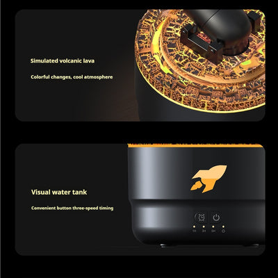 Difusor Ultrasónico de Aromas con Diseño Agrietado - Humidificador Esencial para Hoteles - Image 14