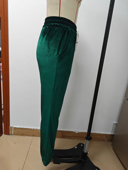 Pantalones Jogger de Terciopelo Estilo Coreano con Cintura Elástica para Mujer - Image 34