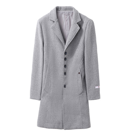Abrigo de Lana Slim Fit Elegante en Colores Sólidos - Image 6