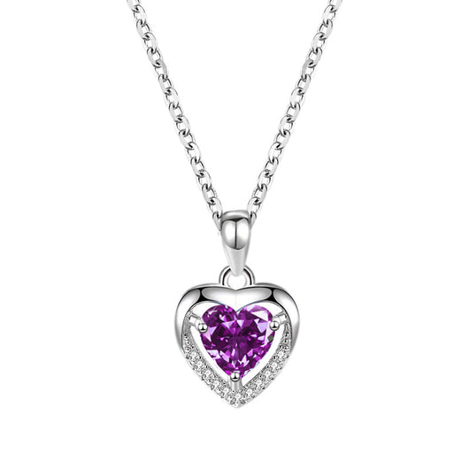 Collar Corazón de Plata 925 con Cristales Brillantes - Joya Personalizada Lujo para Mujer - Image 2
