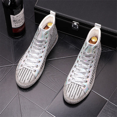 Botas Martin para Hombre con Detalles de Cristal Rhinestone - Image 6