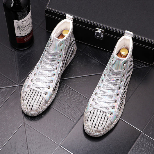 Botas Martin para Hombre con Detalles de Cristal Rhinestone - Image 6