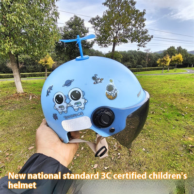 Casco Moto Eléctrica con Protección Solar para Niños y Niñas - Image 14