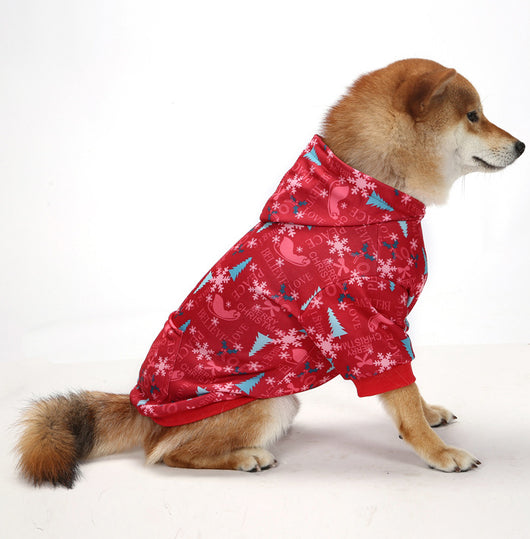 Suéter Abrigo para Perro Navideño Cuadriculado con Capucha Térmica - Image 3