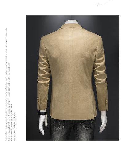 Blazer Casual de Pana Slim Fit para Hombre - Image 9