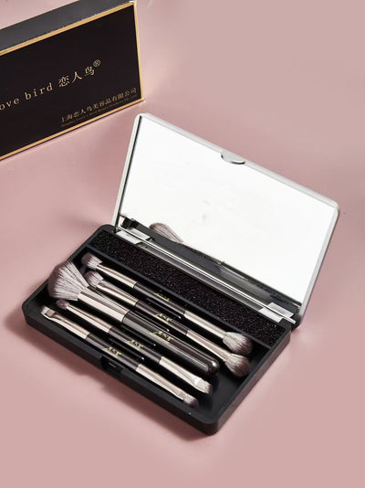 Set de Brochas de Maquillaje Profesional con Espejo Integrado - Image 17