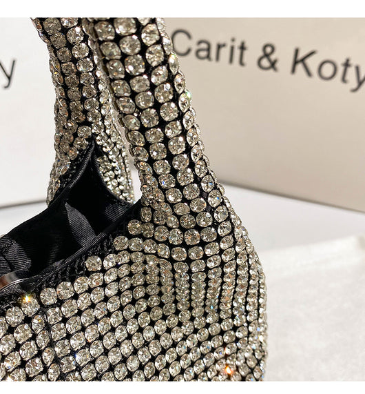 Bolso de Cadena con Cristales Brillantes - Bandolera Elegante - Image 12