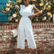 Jumpsuit Ajustado Cuello Redondo Tendencia Europea y Americana