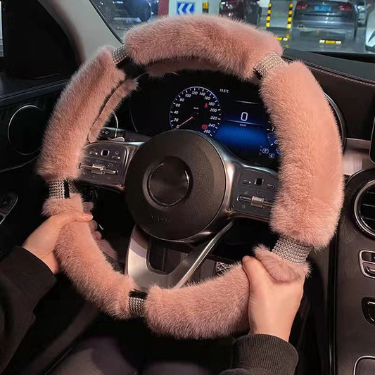Funda para Volante de Auto con Cristales Incrustados de Lujo