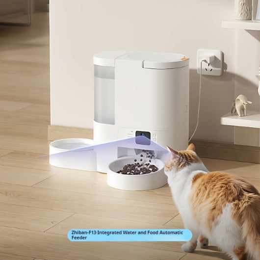 Bebedero Inteligente para Gatos con Dispensador Automático Todo en Uno