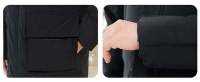 Abrigo Grueso Impermeable para Hombre - Abrigo Largo Térmico de Invierno - Image 10