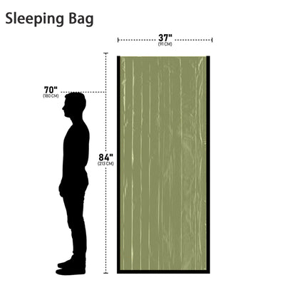 Saco de Emergencia Térmico Portátil - Manta Impermeable y Resistente al Viento para Camping - Image 18