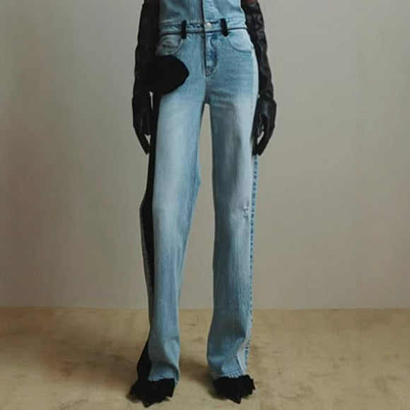 Jeans Leves Europeus e Americanos para Mulheres