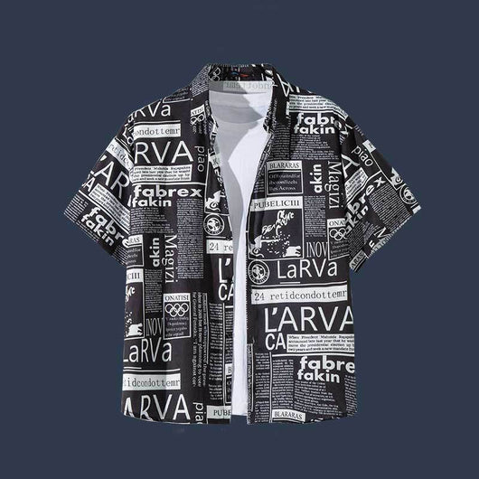 Camisa Floral Vintage con Estampado Óleo para Hombre - Image 13