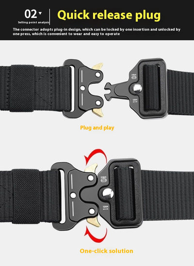 Cinturón Táctico de Lona Gruesa para Hombre - Image 14