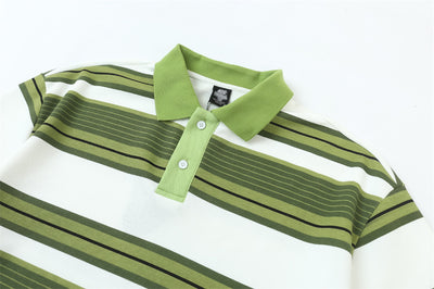 Camiseta Polo Hombre a Rayas con Solapa - Image 19