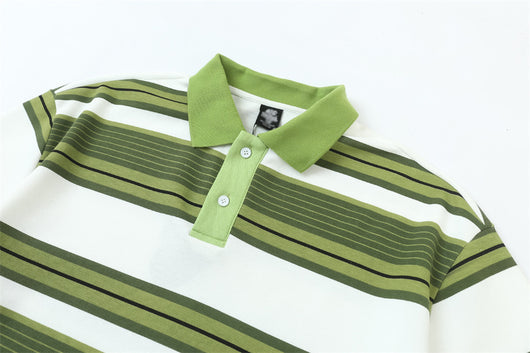 Camiseta Polo Hombre a Rayas con Solapa - Image 19
