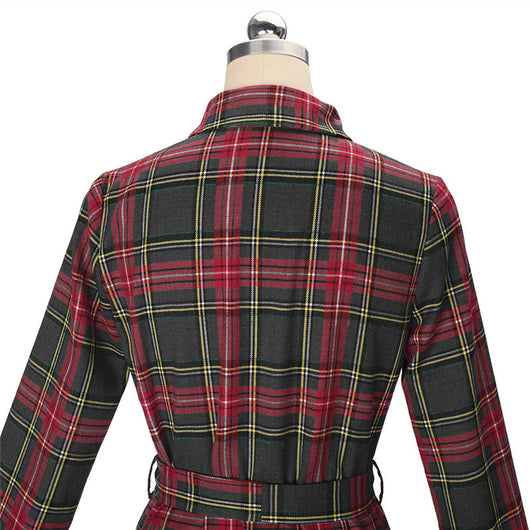 Chaqueta Cuadros Manga Larga Talla Media - Image 4
