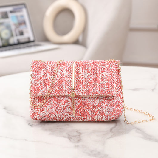 Bolso Bandolera Tejido de Paja Estilo Coreano - Image 12