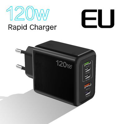 Cargador Rápido Multipuerto 120W - Enchufes Europeos, Americanos y Británicos - Image 6