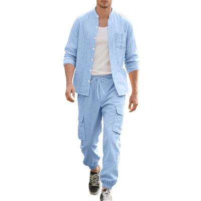 Cardigan Suelto de Lino para Playa - Conjunto Casual de Manga Larga - Image 31