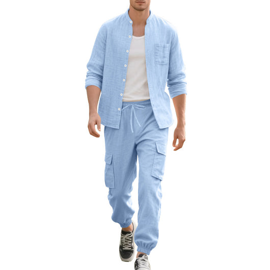 Cardigan Suelto de Lino para Playa - Conjunto Casual de Manga Larga - Image 31