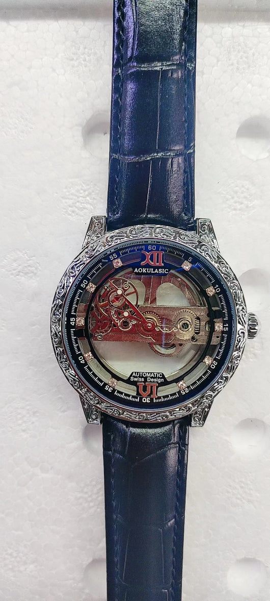 Reloj Mecánico Automático para Hombre con Cristal Doble y Resistencia al Agua - Image 20