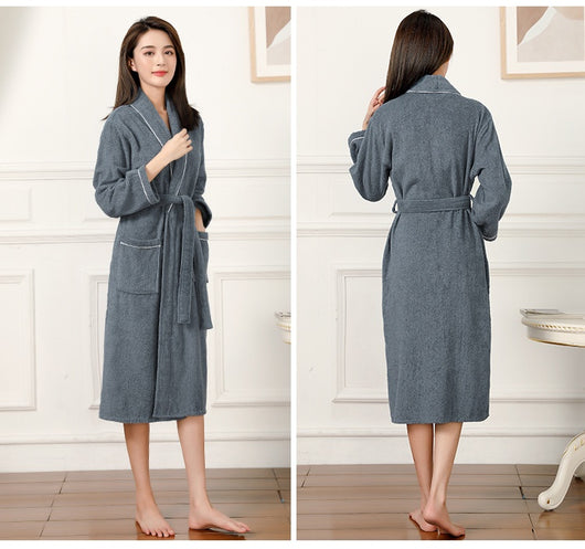 Bata de Toalla Absorbente Unisex - Pijama Cómodo para Hombre y Mujer - Image 22